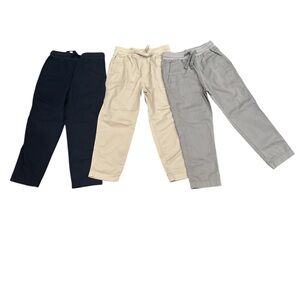 Crewcuts Kids Casual Pants Bundle- Navy, Beige, and Gray Size 6.